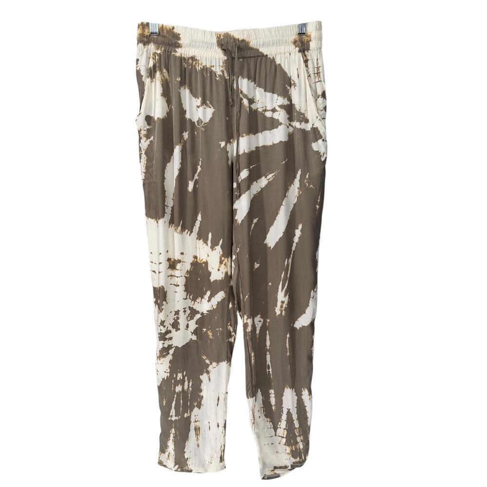 Young, Fabulous & Broke Satin Ollie Tie-Dye Jogger Pants Small